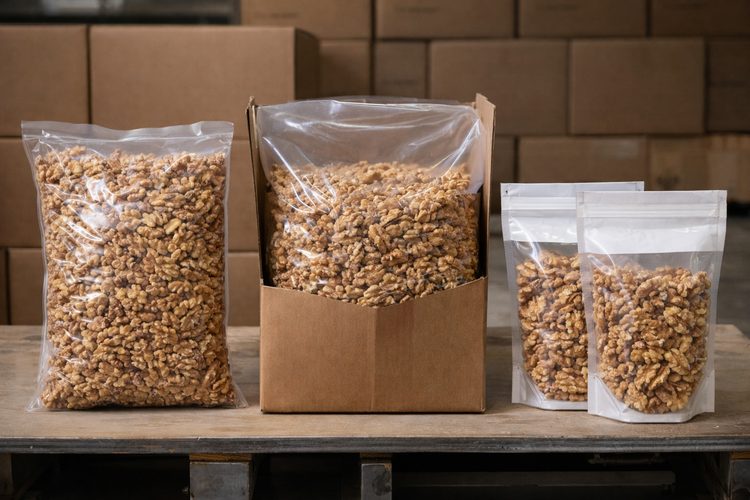 Illustrated placeholder for article titled Vacuum, Bulk and Retail Packaging Considerations for Walnuts
